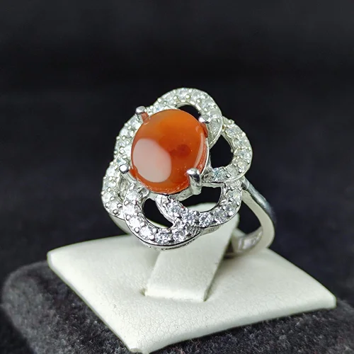 انگشتر نقره جواهری عقیق یمنی اصل