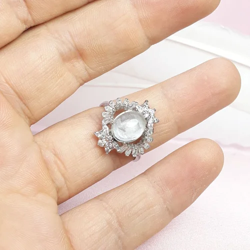 انگشتر نقره زنانه در نجف روکش ابرادیوم