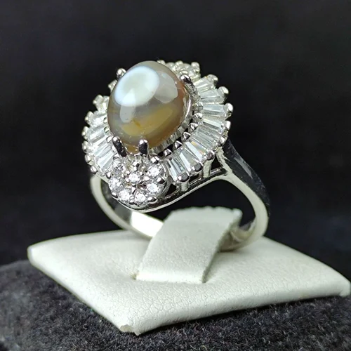 انگشترنقره جواهری باباقوری اصل زنانه