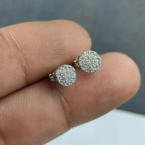 گوشواره نقره پرنس ظریف طرح میخی