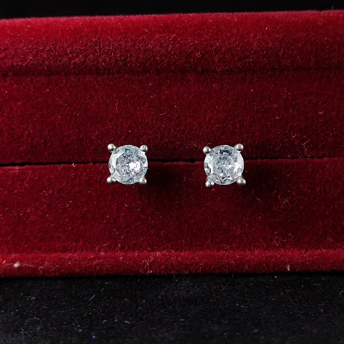 گوشواره میخی سنتاتیک سفید