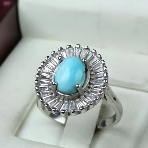 انگشتر نقره زنانه فیروزه نیشابور اصل