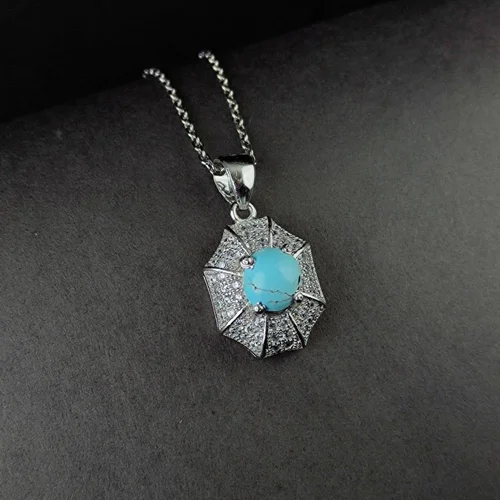 مدال نقره جواهری فیروزه نیشابوری اصل