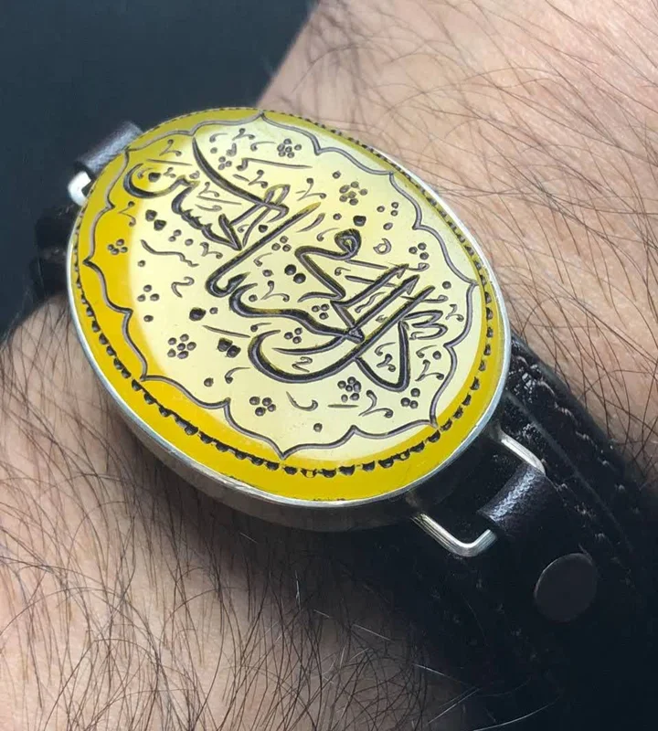 دستبند عقیق زرد خراسانی