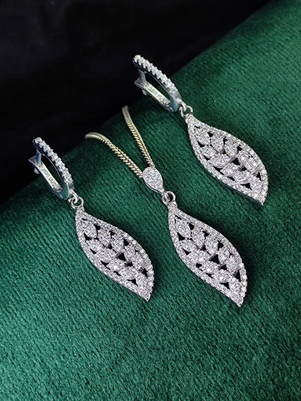 نیم ست نقره جواهری میکرو