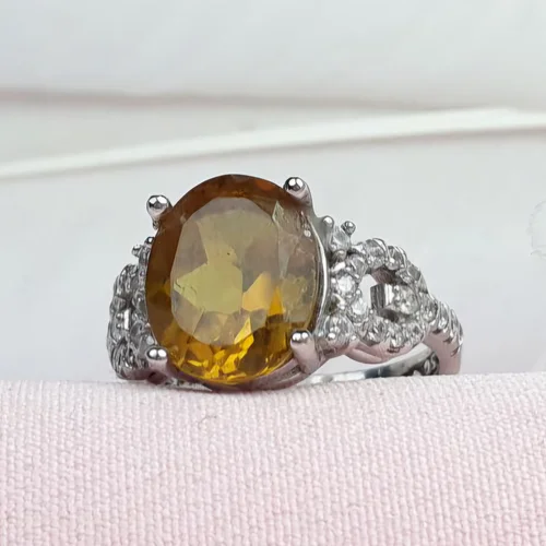 انگشتر نقره الکساندریت اصل زنانه