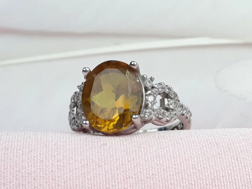 انگشتر نقره الکساندریت اصل زنانه