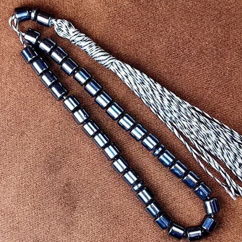 تسبیح حدید ۳۳ دانه اصل استوانه ای