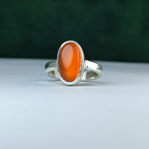 انگشتر نقره عقیق یمنی اصل رکاب دست ساز