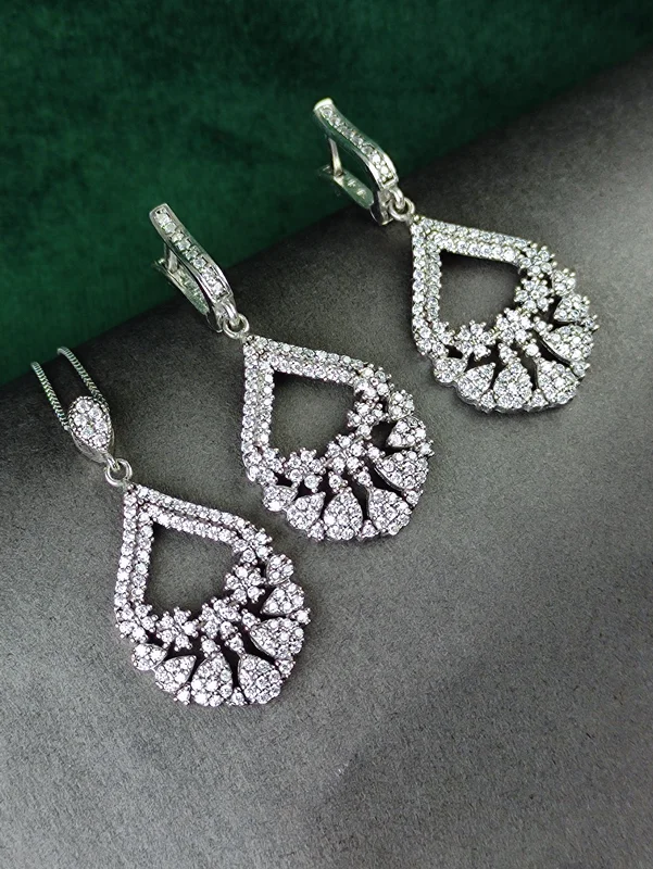 نیم ست نقره جواهری میکرو