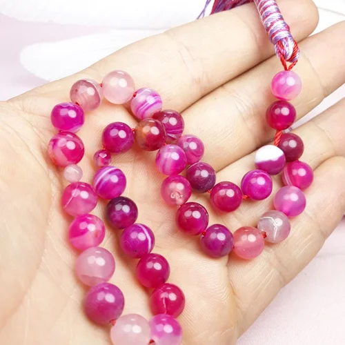 تسبیح ۳۳ دانه عقیق رنگی