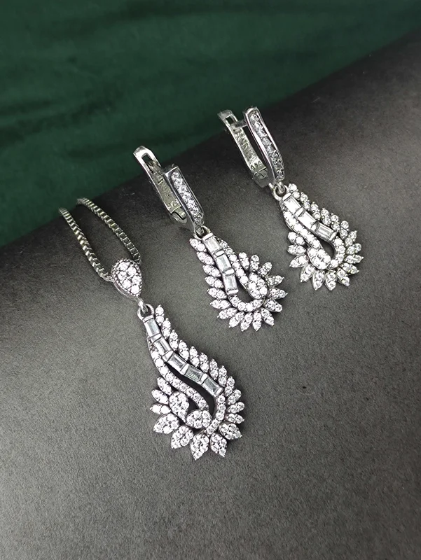 نیم ست نقره جواهری میکرو