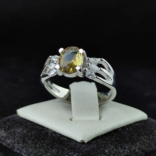 انگشتر نقره جواهری الکساندریت زنانه اصل