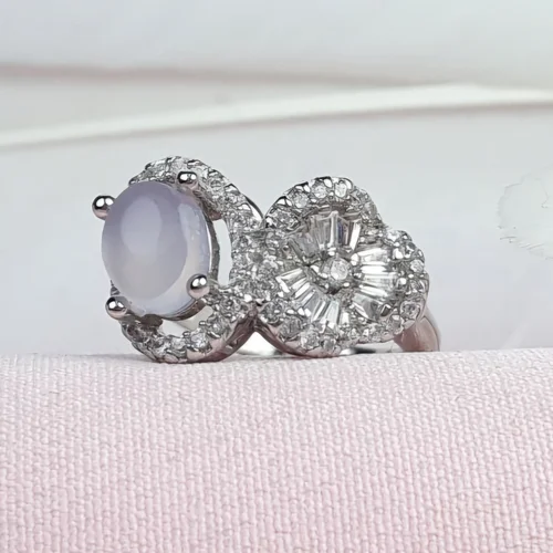 انگشتر نقره عقیق کبود یمنی اصل زنانه