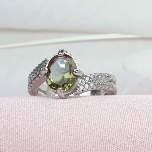 انگشتر نقره الکساندریت اصل زنانه