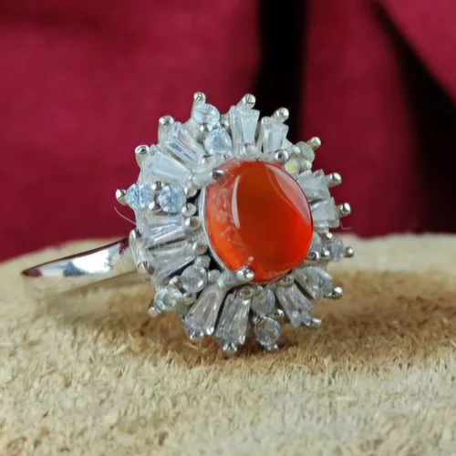 انگشترنقره زنانه عقیق یمنی اصل