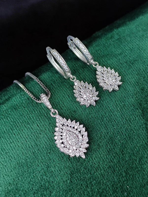 نیم ست نقره جواهری میکرو