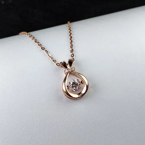 مدال جواهری سنتاتیک سفید آبکاری رادیوم رزگلد