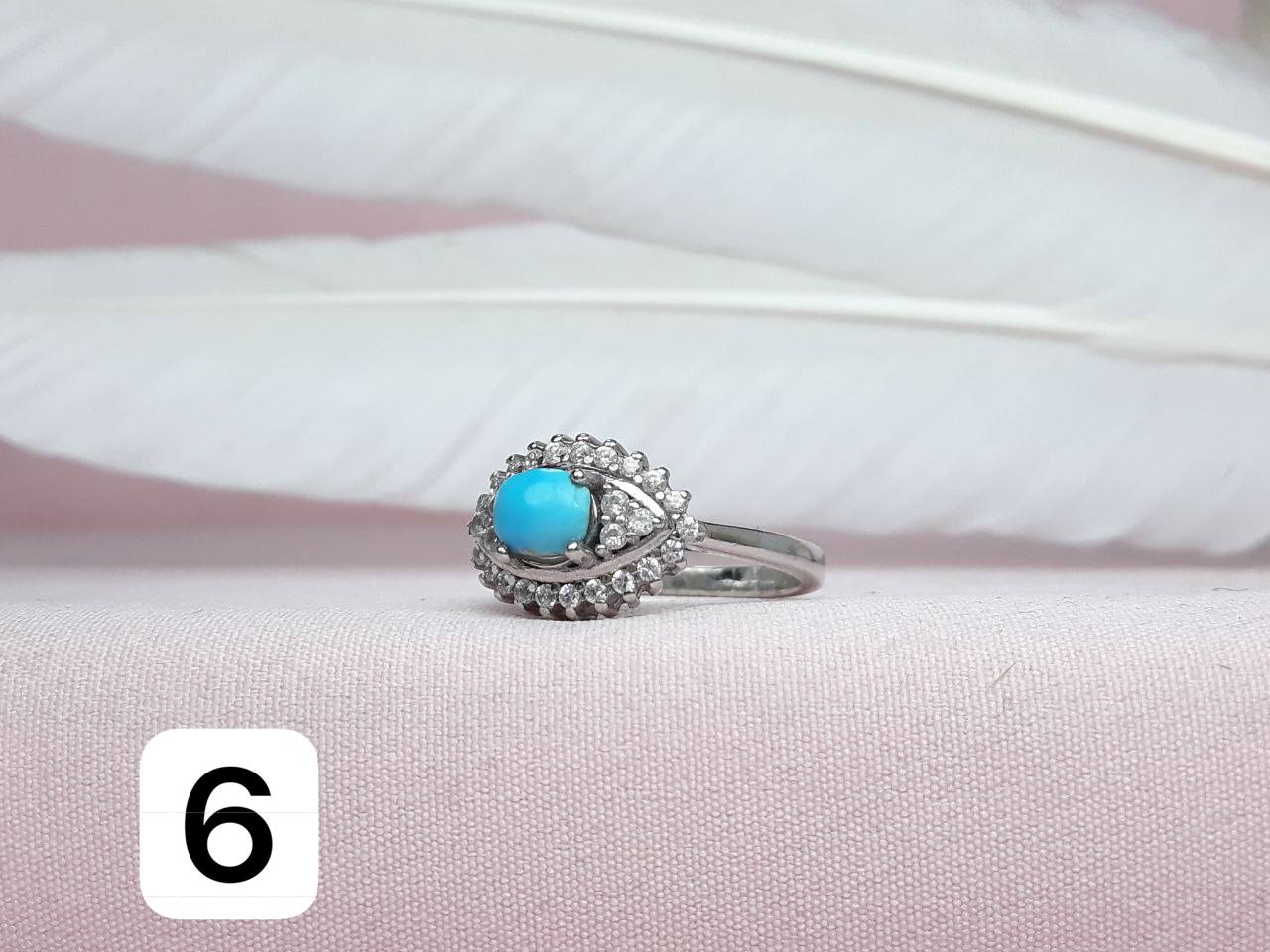 انگشتر نقره روکش اب رادیوم رکاب ماشینی زنانه