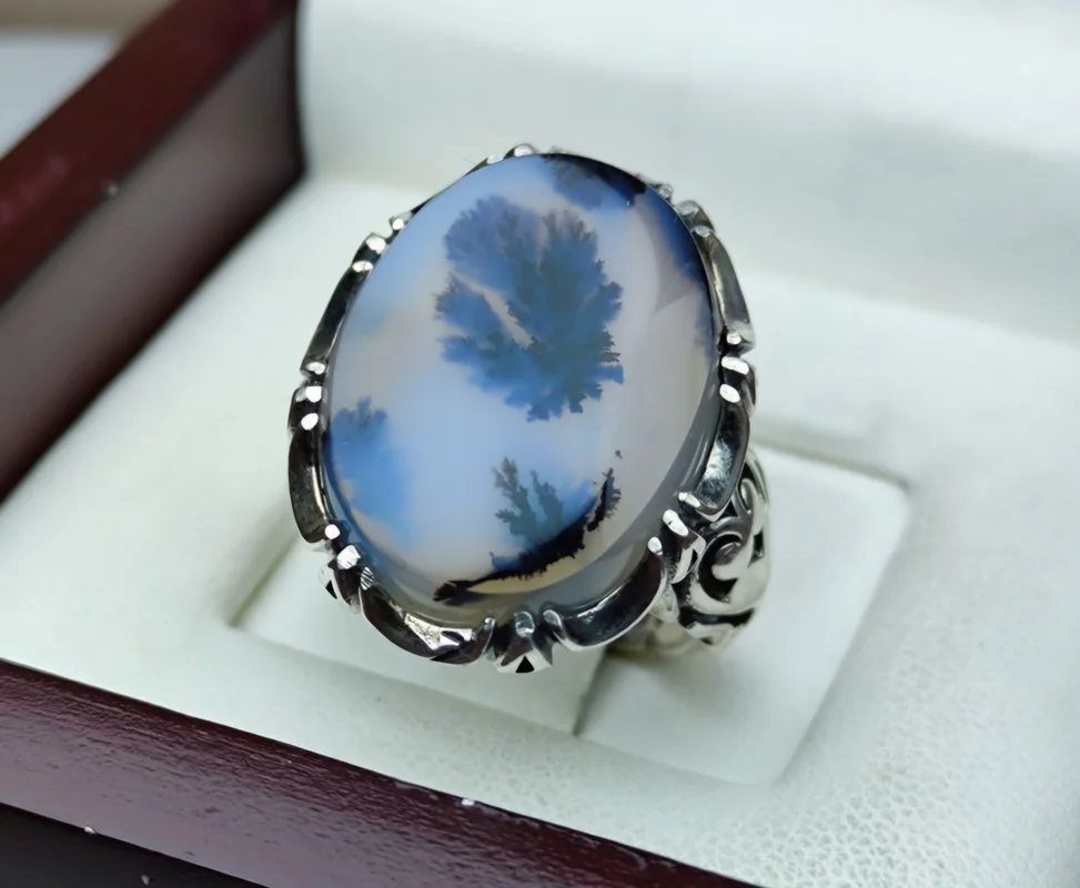 انگشتر نقره شجر قائن اصل