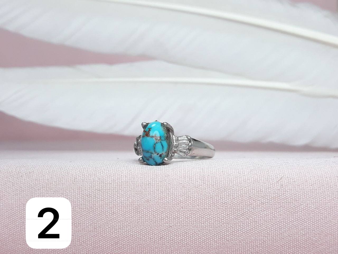 انگشتر نقره روکش اب رادیوم رکاب ماشینی زنانه