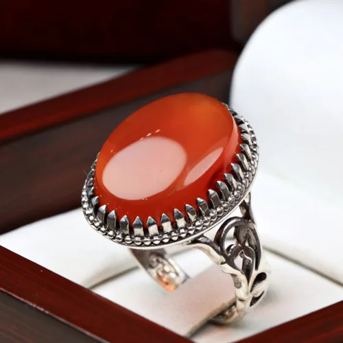 انگشتر نقره عقیق یمنی اصل