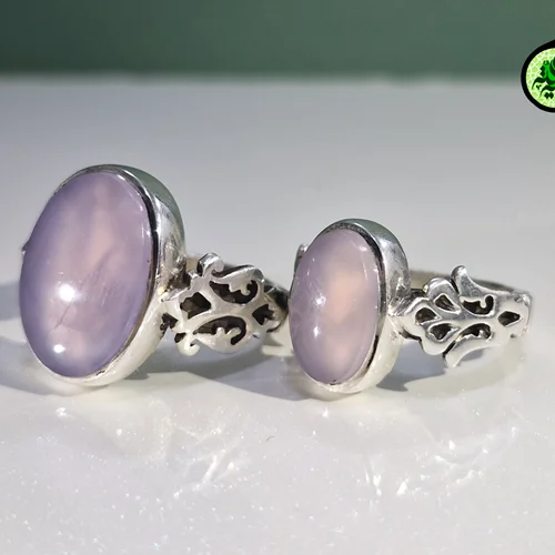 ست انگشتر نقره عقیق کبود یمنی اصل رکاب دست ساز پشت بسته حرز دار +تربت امام حسین(ع)