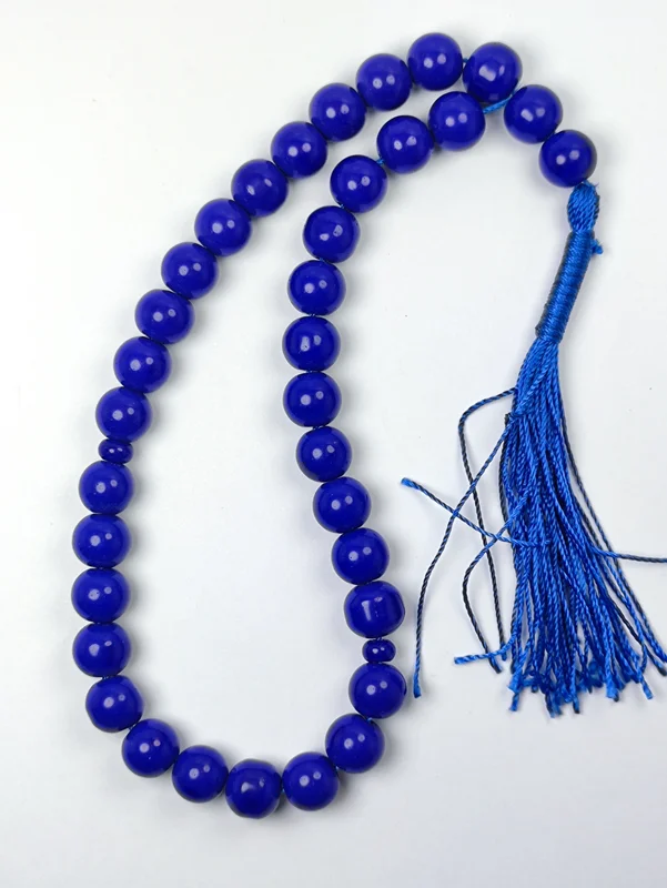 تسبیح ۳۳ دانه آبی