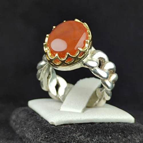 انگشترنقره عقیق یمنی اصل رکاب کارتیر