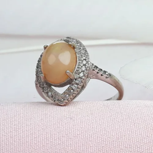 انگشتر نقره اپال زنانه اصل