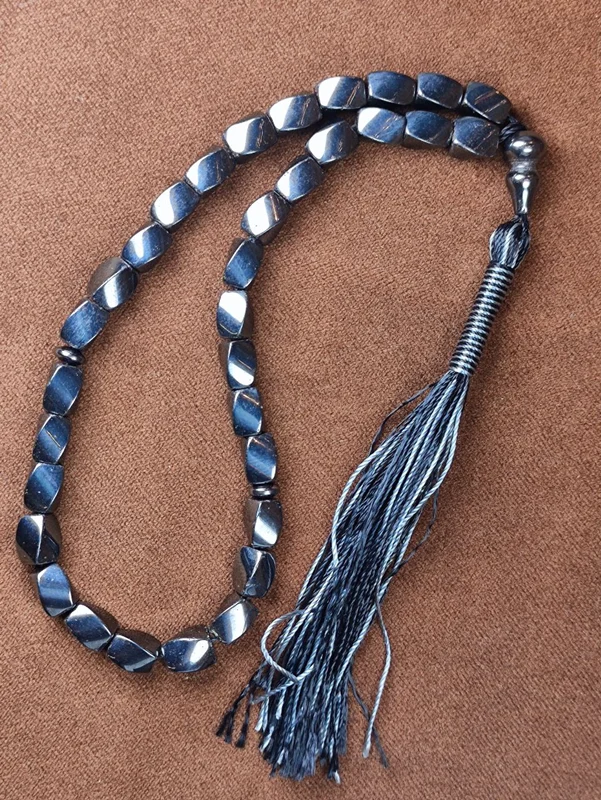 تسبیح حدید۳۳ دانه اصل طرح پیچ