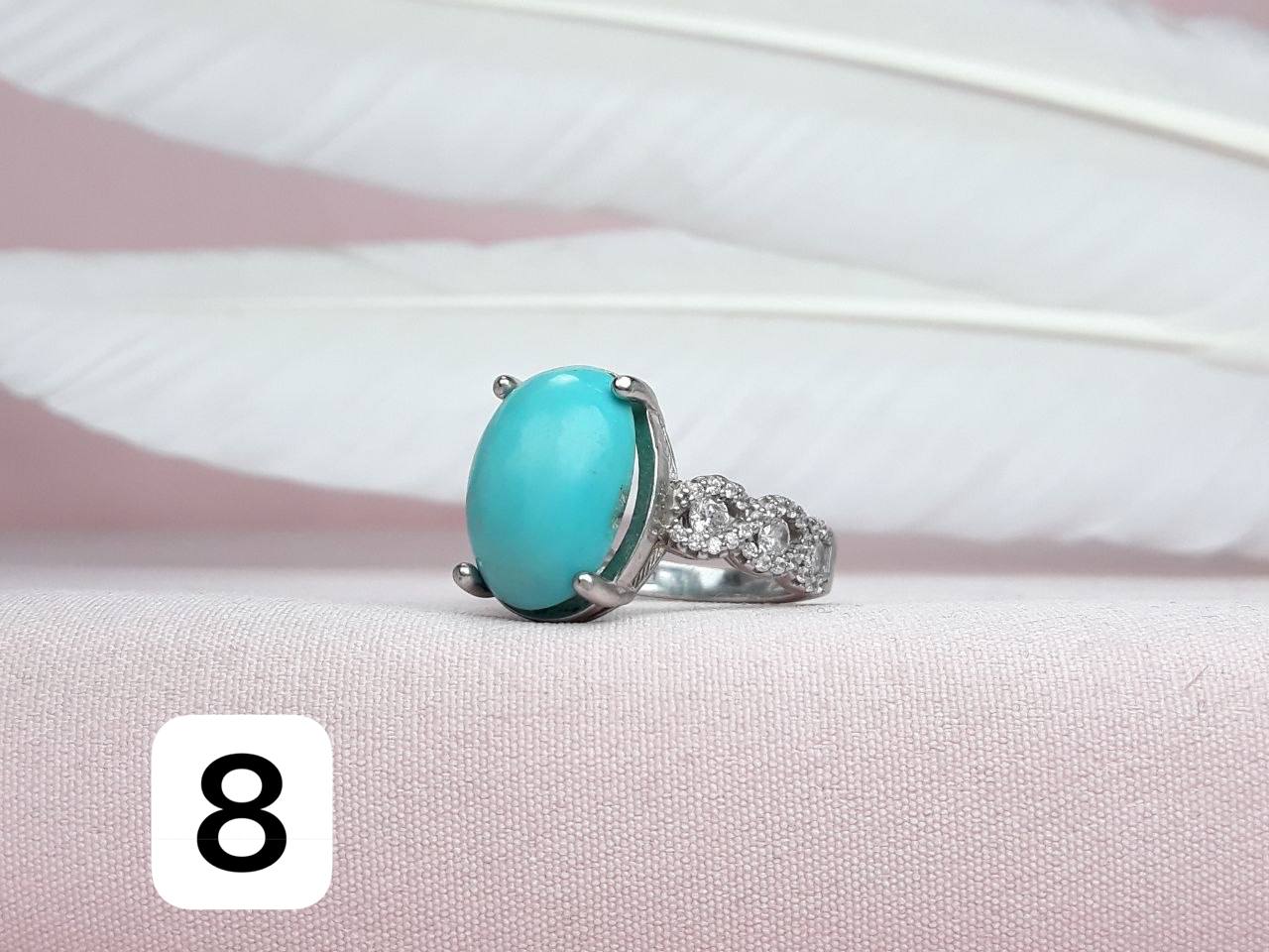 انگشتر نقره روکش اب رادیوم رکاب ماشینی زنانه