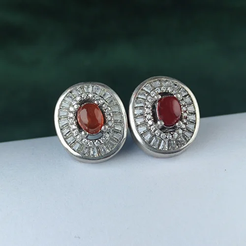 گوشواره جواهری عقیق یمن اصل