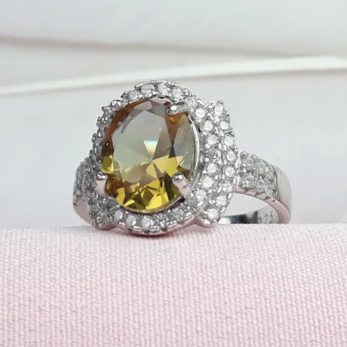 انگشتر نقره الکساندریت اصل زنانه