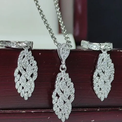 نیم ست نقره زنانه آب رادیوم