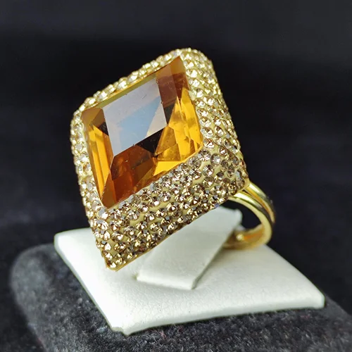 انگشتر نقره جواهری الکساندریت اصلی لوزی تراش آبکاری رادیوم طلایی