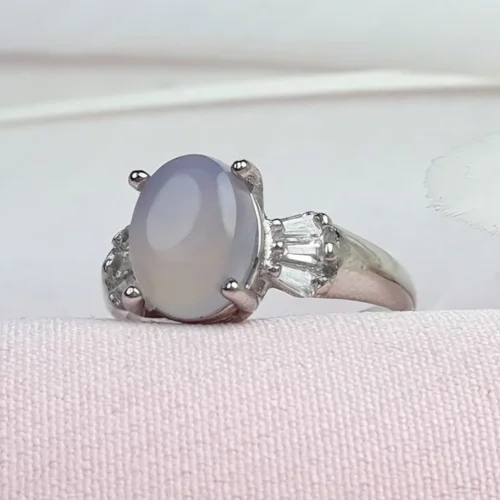 انگشتر نقره عقیق کبود یمنی اصل زنانه