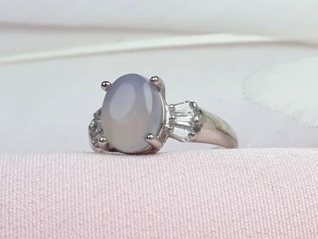 انگشتر نقره عقیق کبود یمنی اصل زنانه