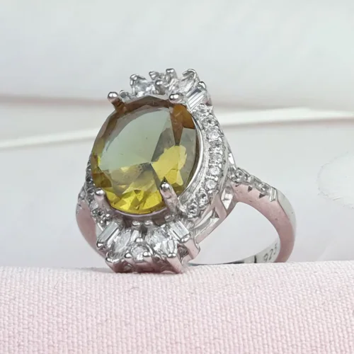 انگشترنقره الکساندریت اصل زنانه