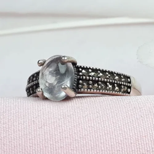 انگشترنقره درنجف زنانه اصل رکاب طرح مارکازیت