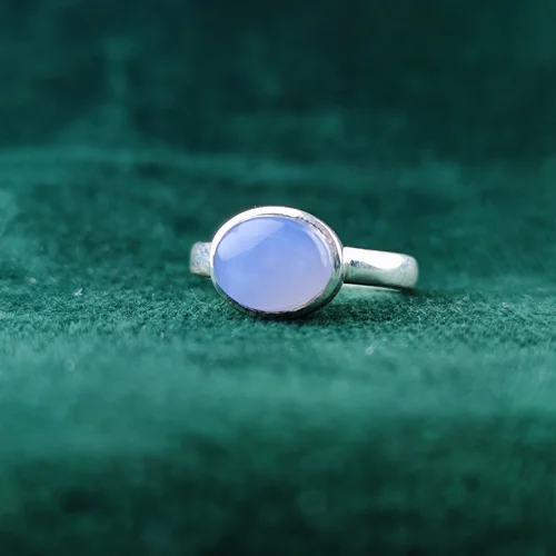 انگشترنقره عقیق کبود یمنی اصل رکاب دست ساز