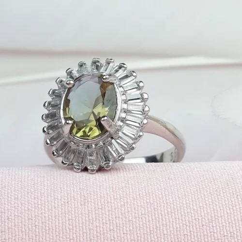 انگشتر نقره الکساندریت اصل زنانه