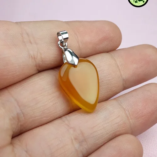 مدال عقیق زردشرف الشمس اصل(دعای شرف الشمس)طرح قبلی۲.۲×۲.۸