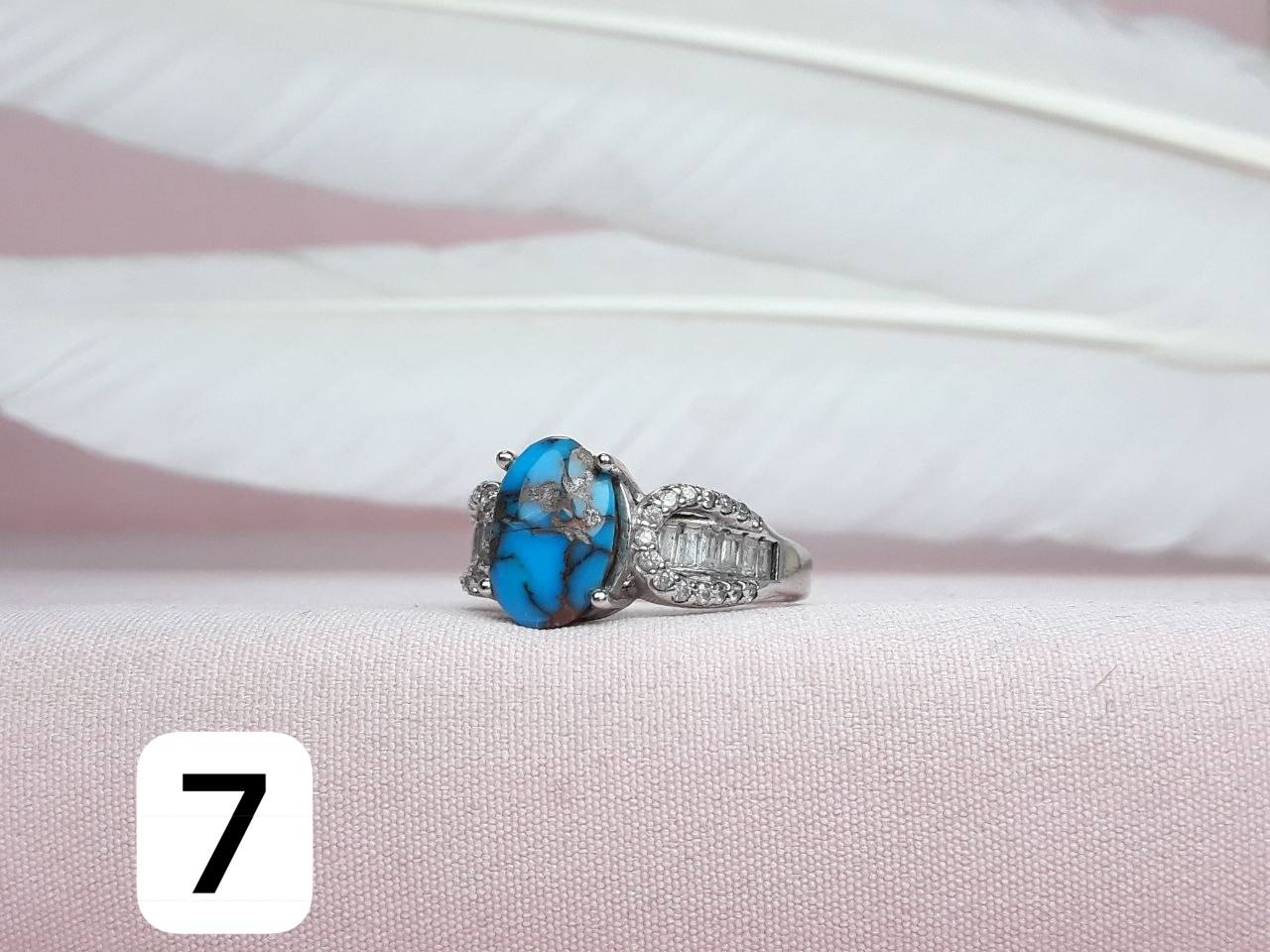 انگشتر نقره روکش اب رادیوم رکاب ماشینی زنانه