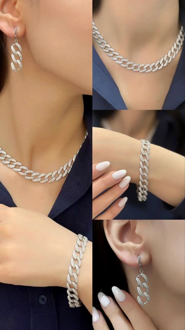 سرویس جواهری نقره میکرو طرح کارتیر
